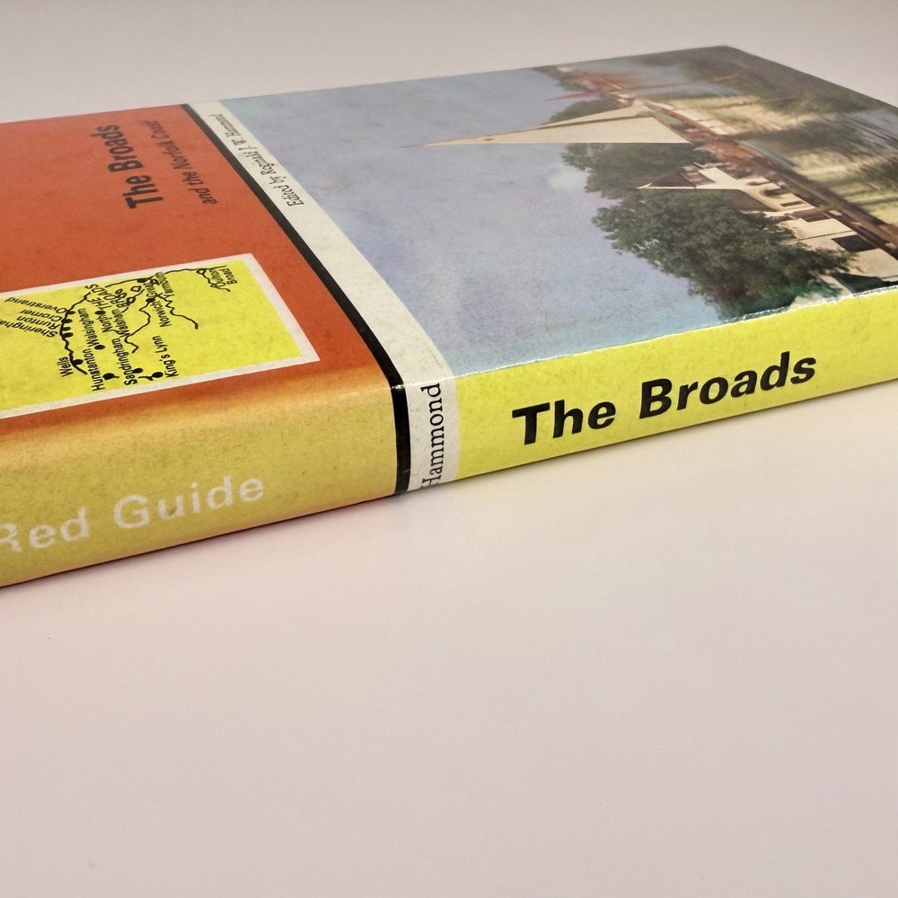 The‎ Broads Ward Lock Red Guide 5th Ed. 1968 Hardcover Pullout Map Dust Jacket - Picture 3 of 16